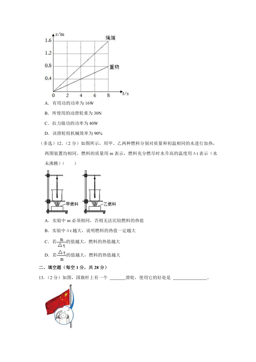 江苏省镇江市句容市2022-2023学年九年级上学期期中物理试卷（含解析）