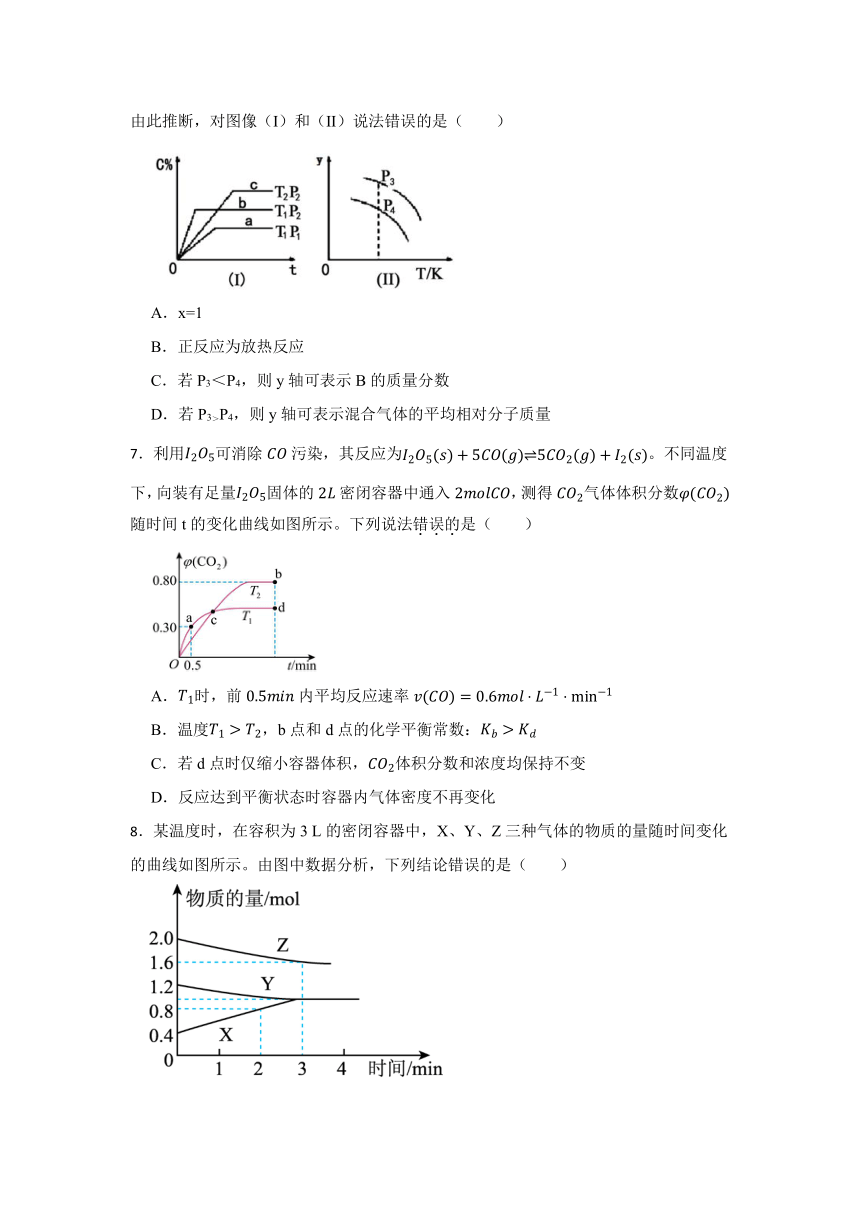 专题2 化学反应速率与化学平衡（含解析） 达标检测卷 2023-2024学年高二上学期化学苏教版（2019）选择性必修1