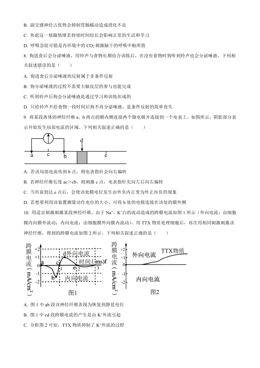 陕西省榆林市“府、靖、绥、横、定“五校联考2023-2024学年高二上学期期中考试+生物（解析版）