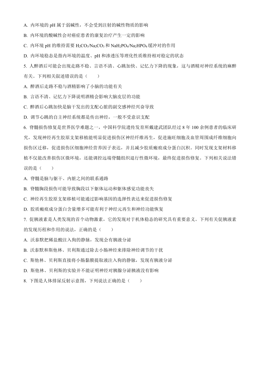 河南省南阳六校2023-2024学年高二上学期期中考试生物（解析版）