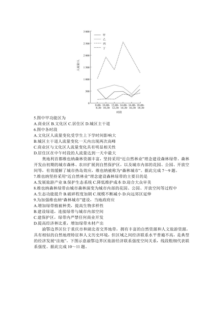 百师联盟2023-2024学年高三上学期12月一轮复习联考（三）文科综合试题（全国卷）（含答案解析）