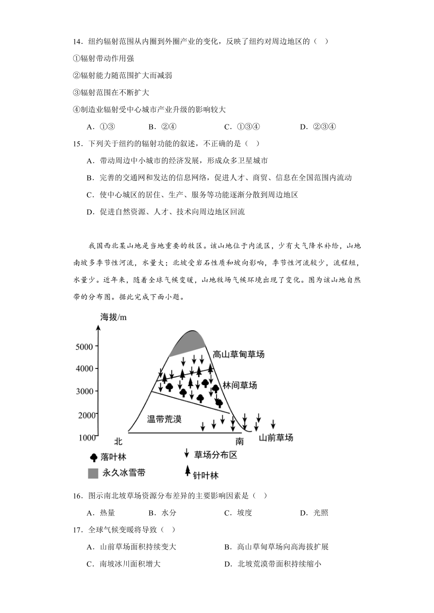 河南省南阳市淅川县2023-2024学年高二上学期12月月考地理试题（含解析）