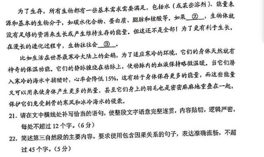 2024新高考九省联考语文试题出炉【最新】