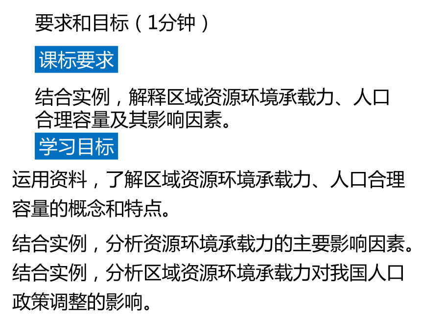 地理人教版（2019）必修第二册1.3人口容量（共27张ppt）