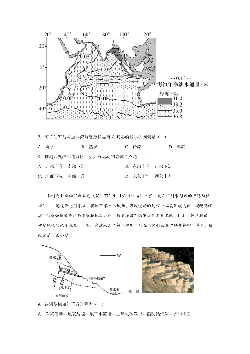 山西省阳泉市2023-2024学年高三上学期期末考试文科综合地理试题（含解析）