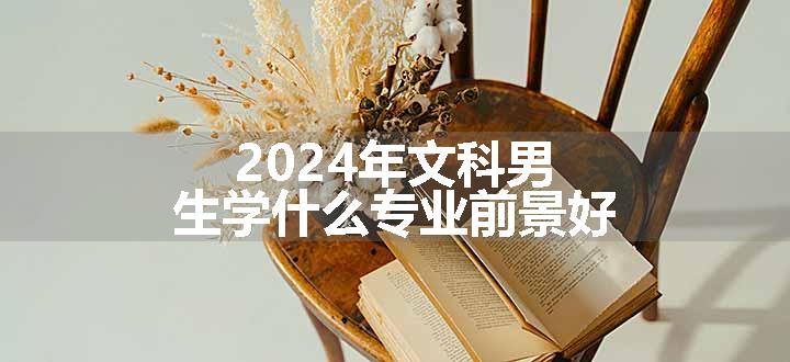 2024年文科男生学什么专业前景好