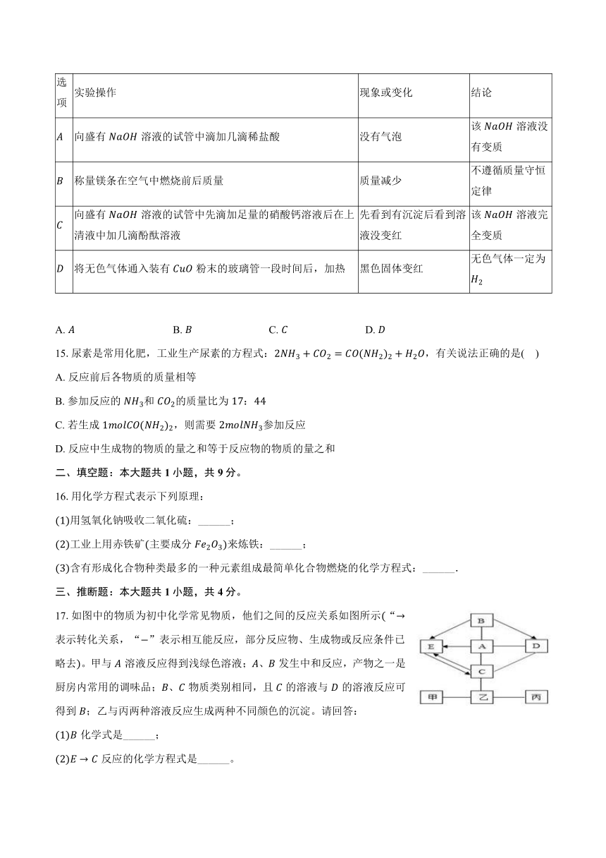 山东省枣庄市山亭区2023-2024学年九年级（上）期末化学试卷（B卷）（含解析）