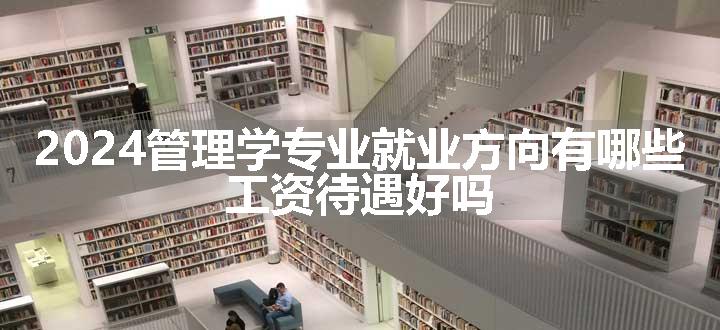 2024管理学专业就业方向有哪些 工资待遇好吗