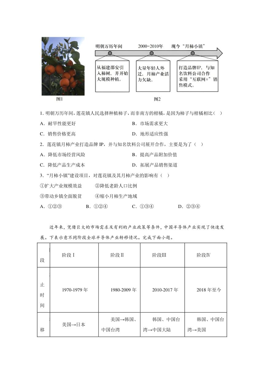 山西省阳泉市2023-2024学年高三上学期期末考试文科综合地理试题（含解析）