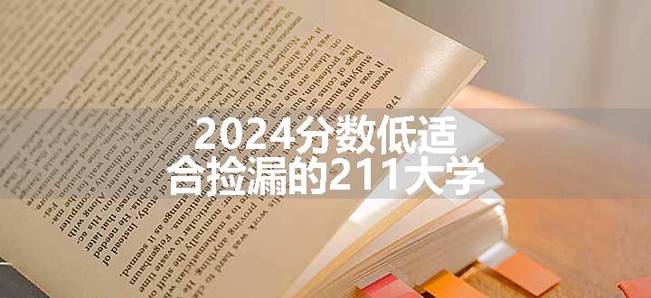 2024分数低适合捡漏的211大学