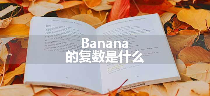 Banana的复数是什么