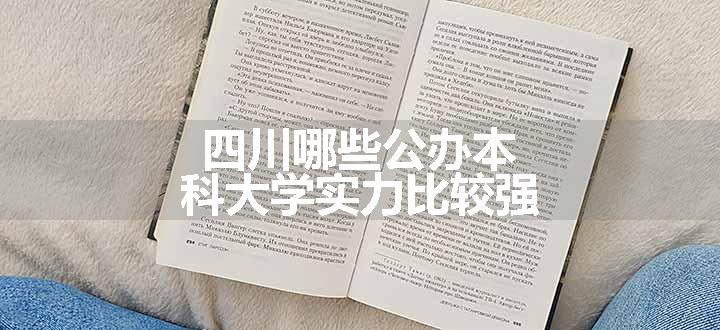 四川哪些公办本科大学实力比较强