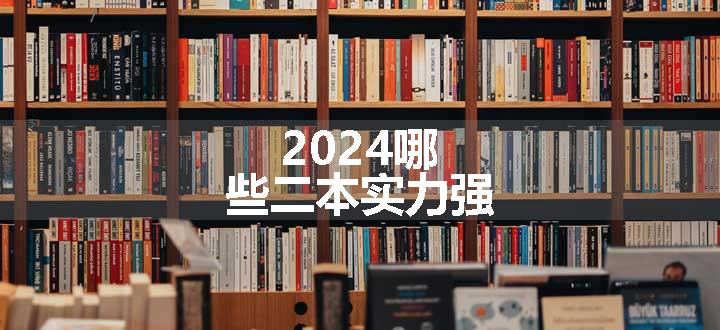 2024哪些二本实力强