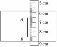一个小石子从离地某一高度处由静止自由落下，某摄影爱好者恰好拍到了它下落的一段轨迹AB。该爱好者用直尺量出...
