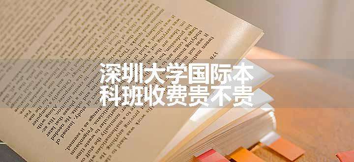 深圳大学国际本科班收费贵不贵