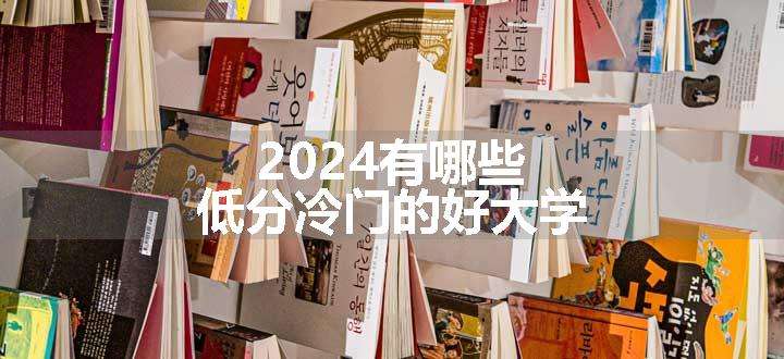 2024有哪些低分冷门的好大学