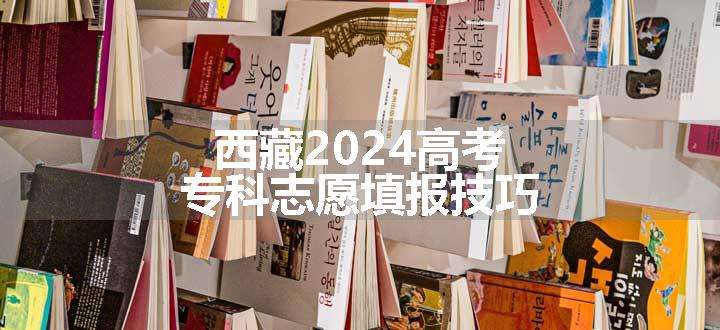 西藏2024高考专科志愿填报技巧