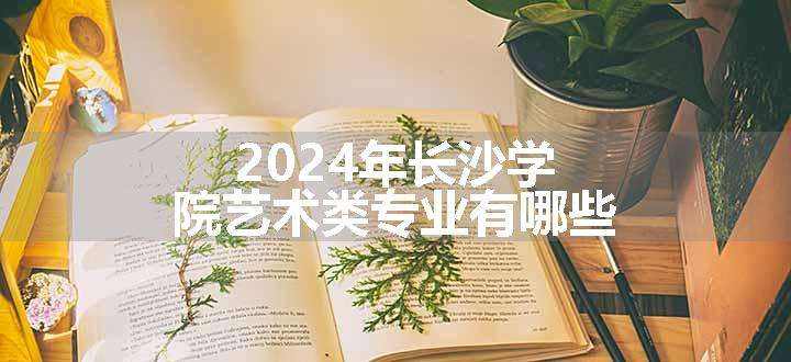 2024年长沙学院艺术类专业有哪些