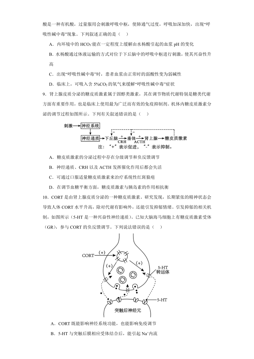 湖南省株洲市芦淞区2023-2024学年高三下学期第二次模拟检测生物学试题（含答案）