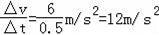 一质量m=0.5kg的滑块以一定的初速度冲上一倾角为30°足够长的斜面，...