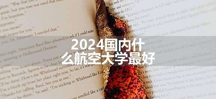 2024国内什么航空大学最好