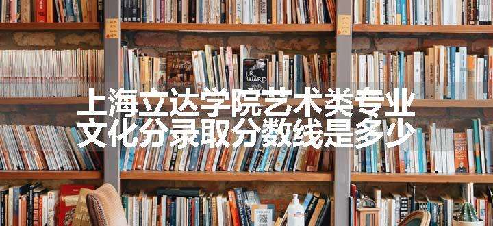 上海立达学院艺术类专业文化分录取分数线是多少