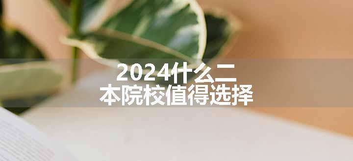 2024什么二本院校值得选择