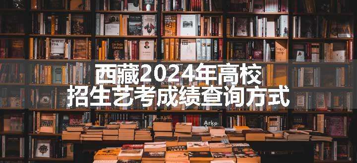 西藏2024年高校招生艺考成绩查询方式