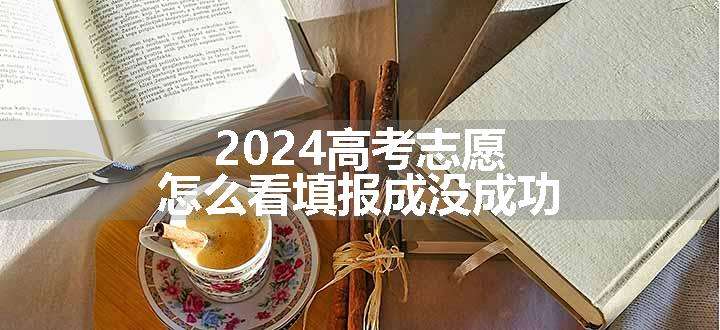 2024高考志愿怎么看填报成没成功