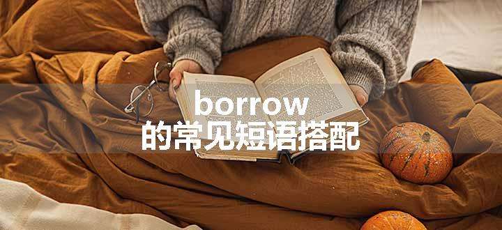 borrow的常见短语搭配