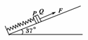 一弹簧一端固定在倾角为37°的光滑斜面的底端，另一端拴住质量为m1＝4kg的物块P，Q为一重物，已知Q的...