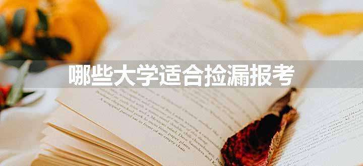 哪些大学适合捡漏报考