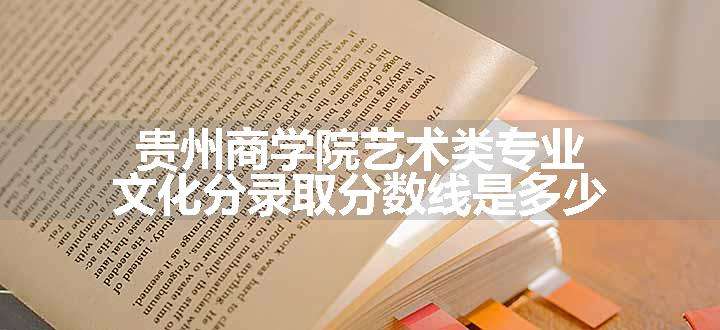 贵州商学院艺术类专业文化分录取分数线是多少