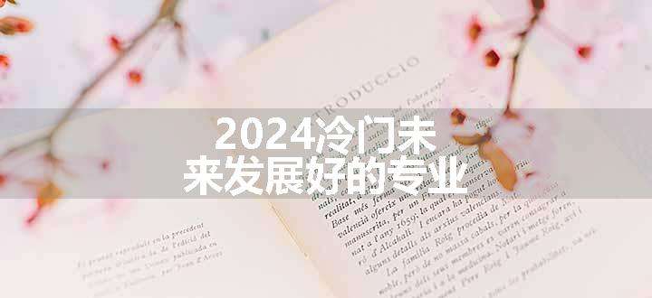 2024冷门未来发展好的专业