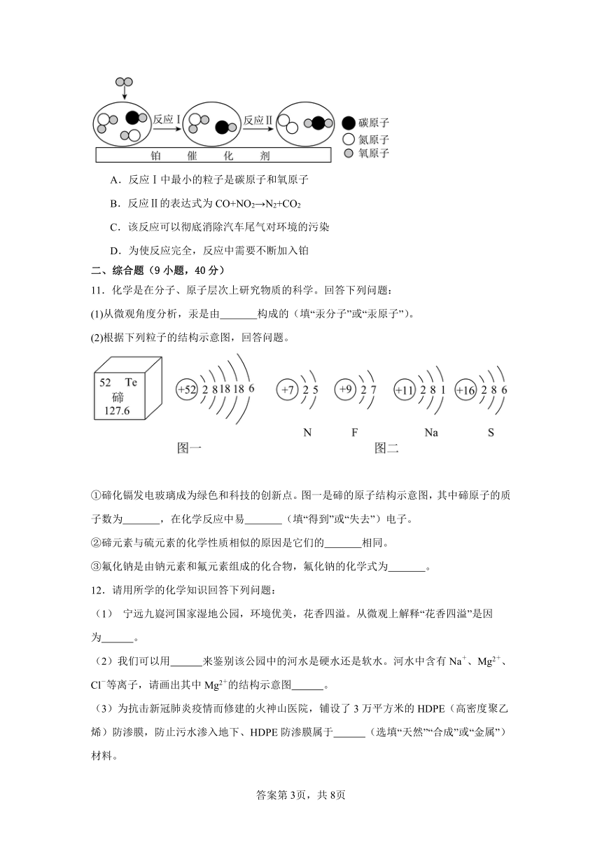 2024年辽宁省抚顺市中考一模化学试题（无答案）