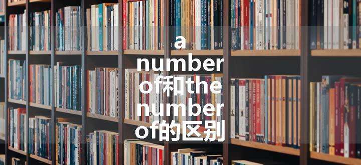 a number of和the number of的区别