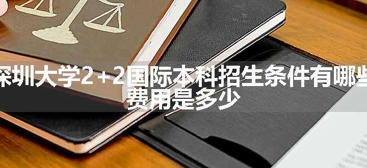 深圳大学2+2国际本科招生条件有哪些 费用是多少