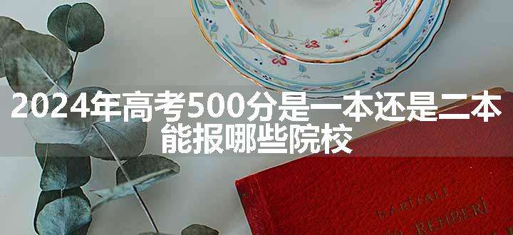 2024年高考500分是一本还是二本 能报哪些院校