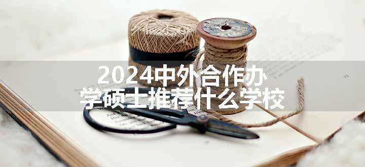 2024中外合作办学硕士推荐什么学校