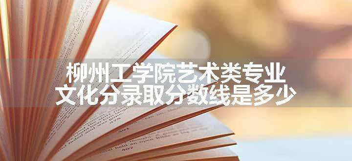 柳州工学院艺术类专业文化分录取分数线是多少