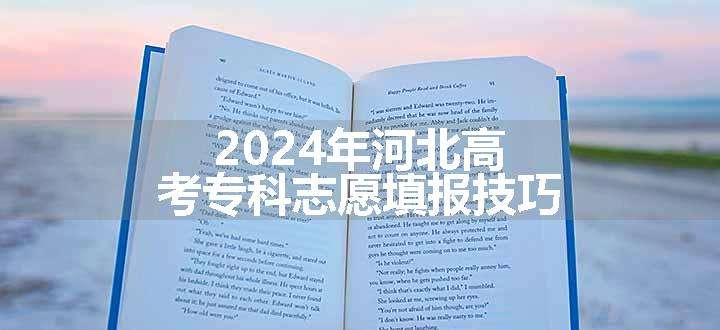 2024年河北高考专科志愿填报技巧