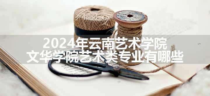 2024年云南艺术学院文华学院艺术类专业有哪些