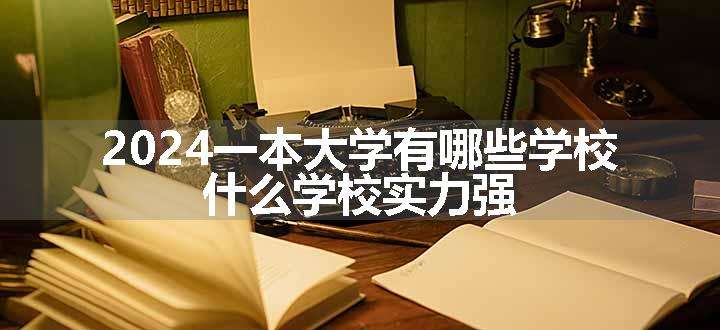 2024一本大学有哪些学校 什么学校实力强