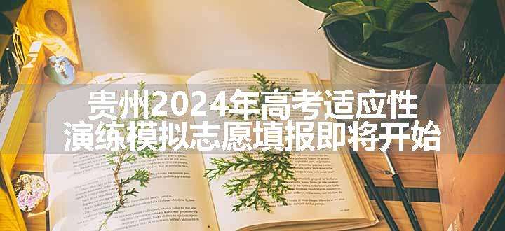 贵州2024年高考适应性演练模拟志愿填报即将开始