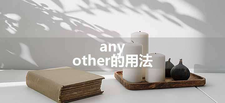 any other的用法