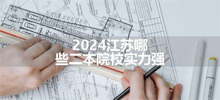 2024江苏哪些二本院校实力强