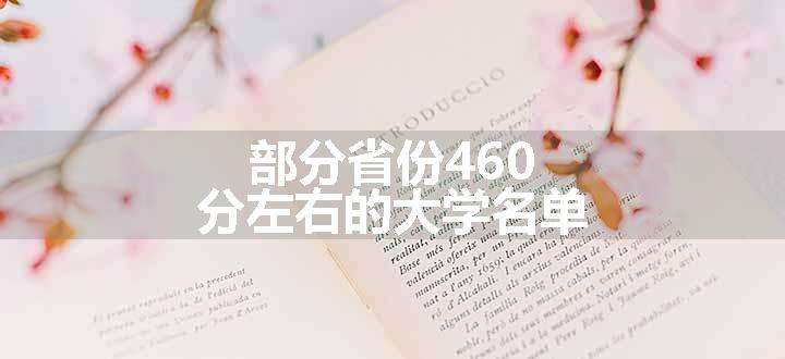 部分省份460分左右的大学名单