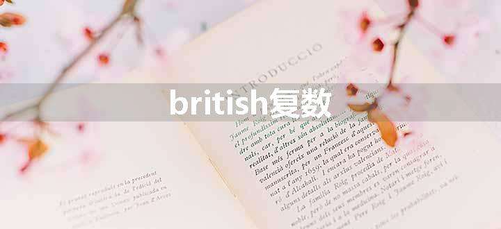 british复数