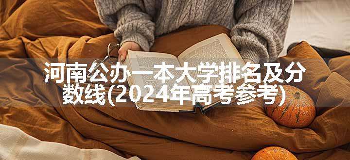 河南公办一本大学排名及分数线(2024年高考参考)