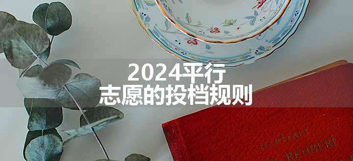 2024平行志愿的投档规则